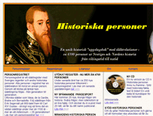 Tablet Screenshot of historiska-personer.nu